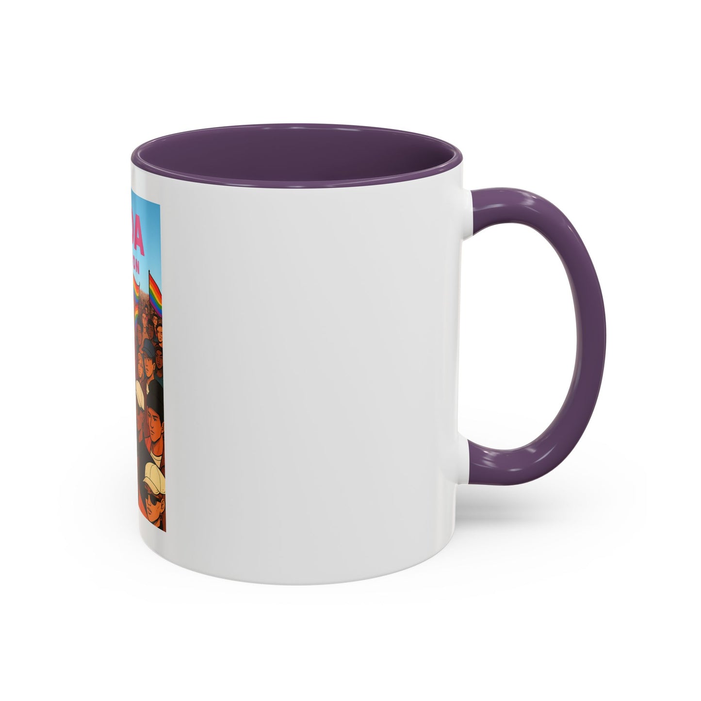 Celebrate Diversity Accent Coffee Mug | LGBTQ+ Pride Mug | Unique Gift for Allies and Activists | Perfect for Home or Office