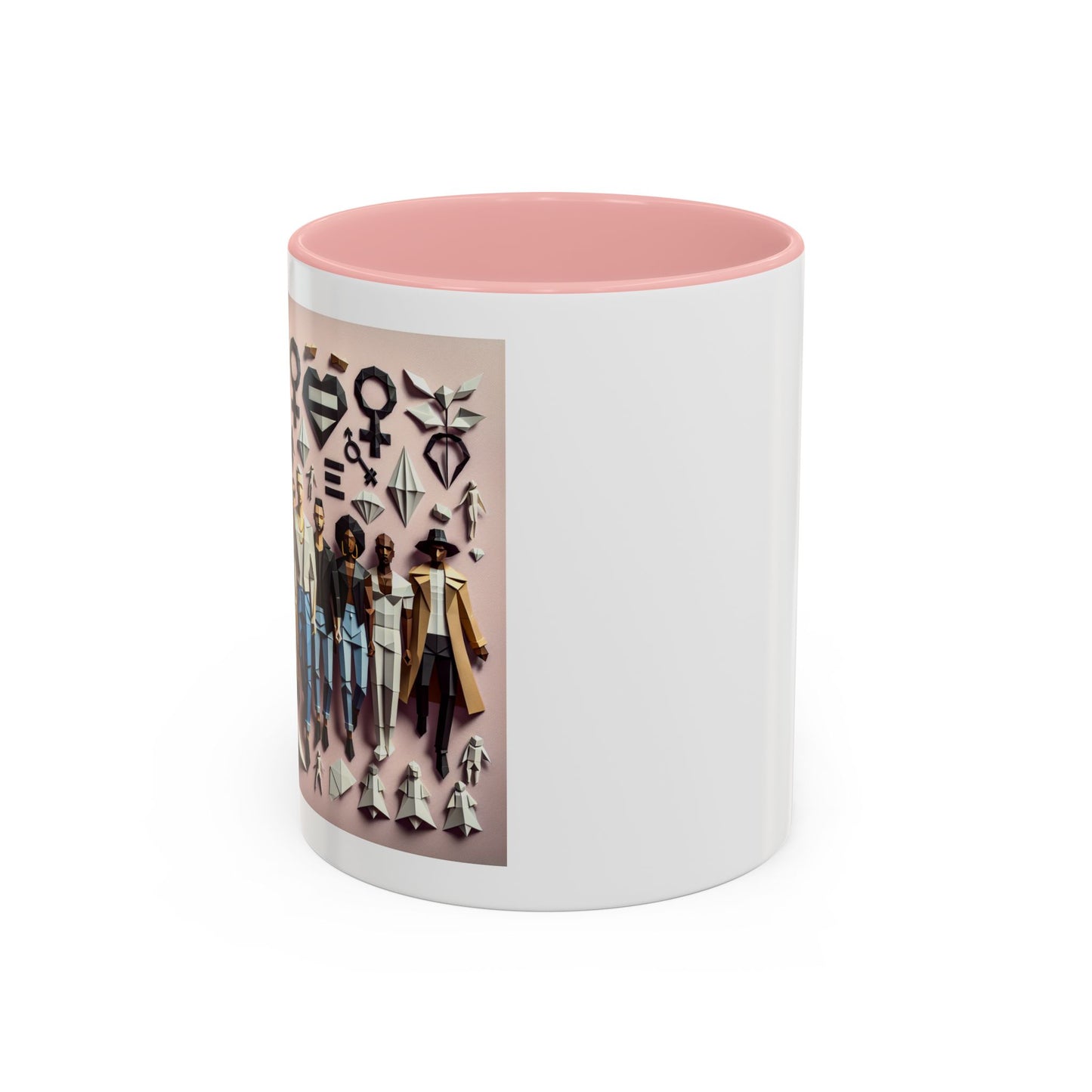 LGBTQIA Pride - Chic Accent Coffee Mug, Unique Artistic Mug, Gift for Coffee Lovers, Modern Home Decor, Ideal for Birthdays & Holidays