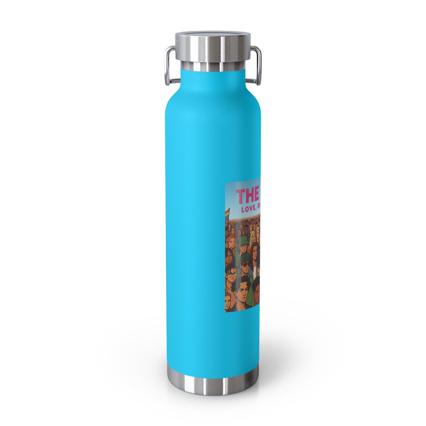 LGBTQ+ Insulated Water Bottle, Eco-Friendly Hydration, Pride Gifts, Trendy Travel Mug, Stainless Steel Flask