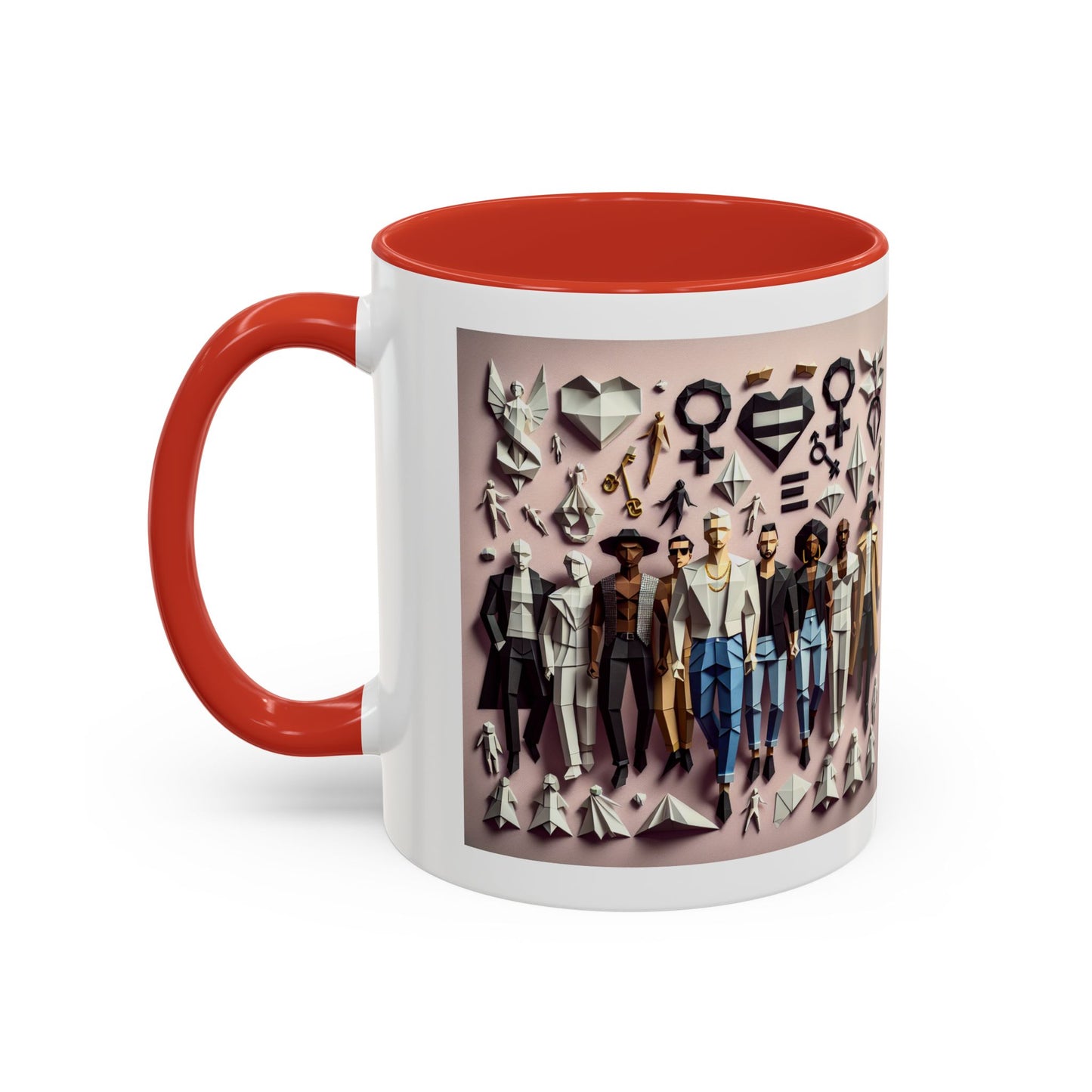 LGBTQIA Pride - Chic Accent Coffee Mug, Unique Artistic Mug, Gift for Coffee Lovers, Modern Home Decor, Ideal for Birthdays & Holidays