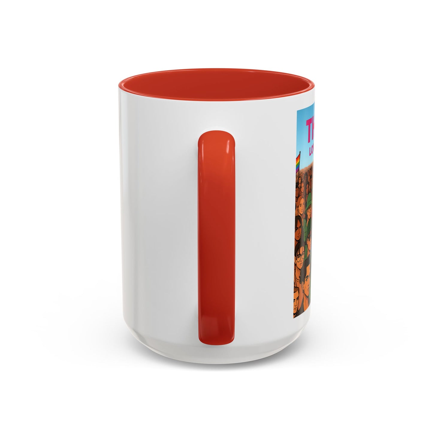 Celebrate Diversity Accent Coffee Mug | LGBTQ+ Pride Mug | Unique Gift for Allies and Activists | Perfect for Home or Office