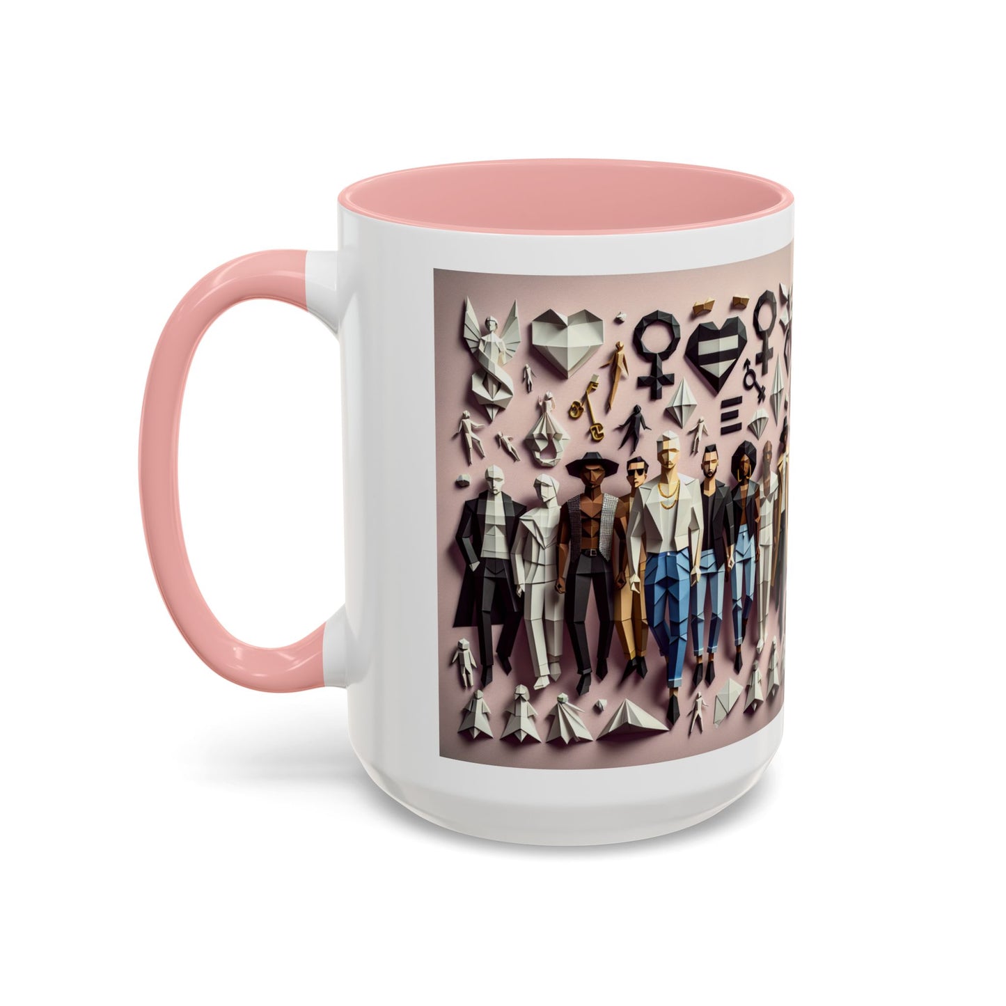 LGBTQIA Pride - Chic Accent Coffee Mug, Unique Artistic Mug, Gift for Coffee Lovers, Modern Home Decor, Ideal for Birthdays & Holidays
