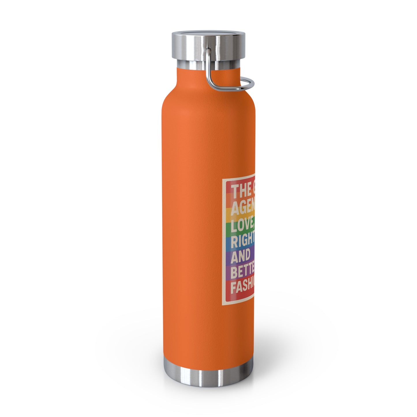 Pride-Themed Vacuum Insulated Water Bottle, LGBTQ+ Gifts, Eco-Friendly Hydration, Enthusiast Drinkware, Stylish Reusable Flask