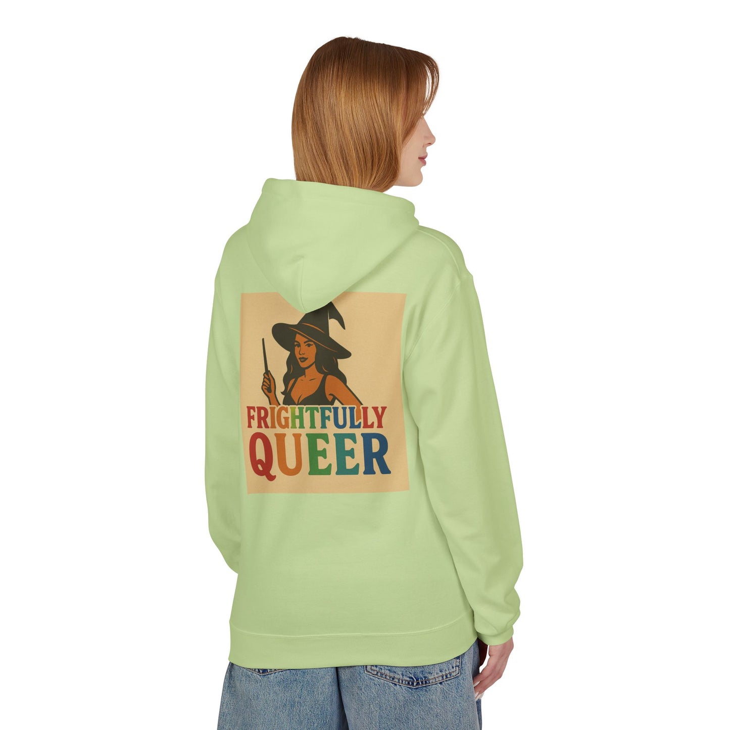 Frightfully Queer Fleece Hoodie, Unisex Halloween Hoodie, Fall Fashion, LGBTQ+ Pride Sweatshirt, Cozy Casual Wear