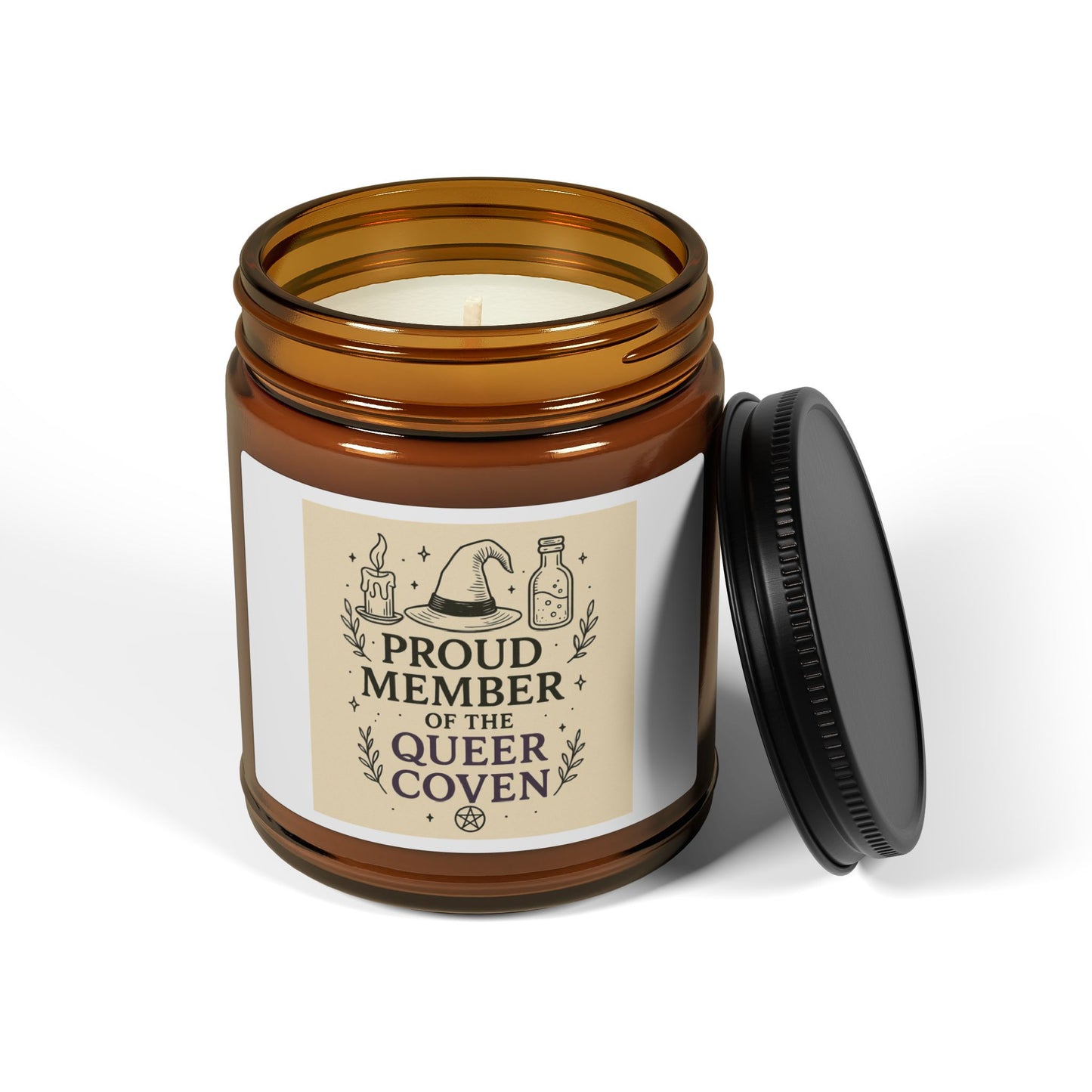 Proud Member of the Queer Coven Scented Soy Candle, LGBTQ+ Gift, Home Decor, Aromatherapy, Pride Candle, Witchy Candle