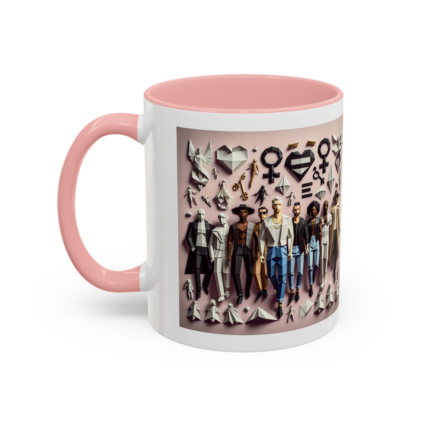 LGBTQIA Pride - Chic Accent Coffee Mug, Unique Artistic Mug, Gift for Coffee Lovers, Modern Home Decor, Ideal for Birthdays & Holidays