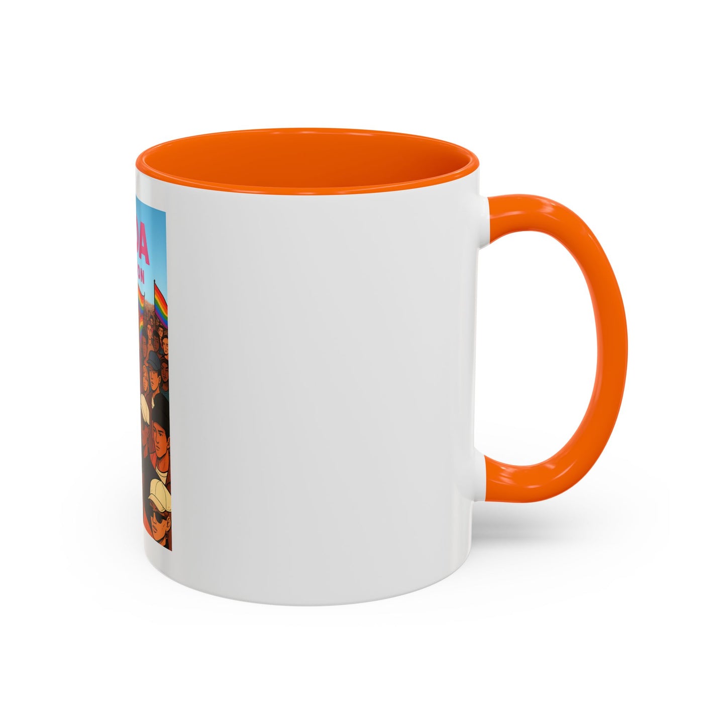Celebrate Diversity Accent Coffee Mug | LGBTQ+ Pride Mug | Unique Gift for Allies and Activists | Perfect for Home or Office