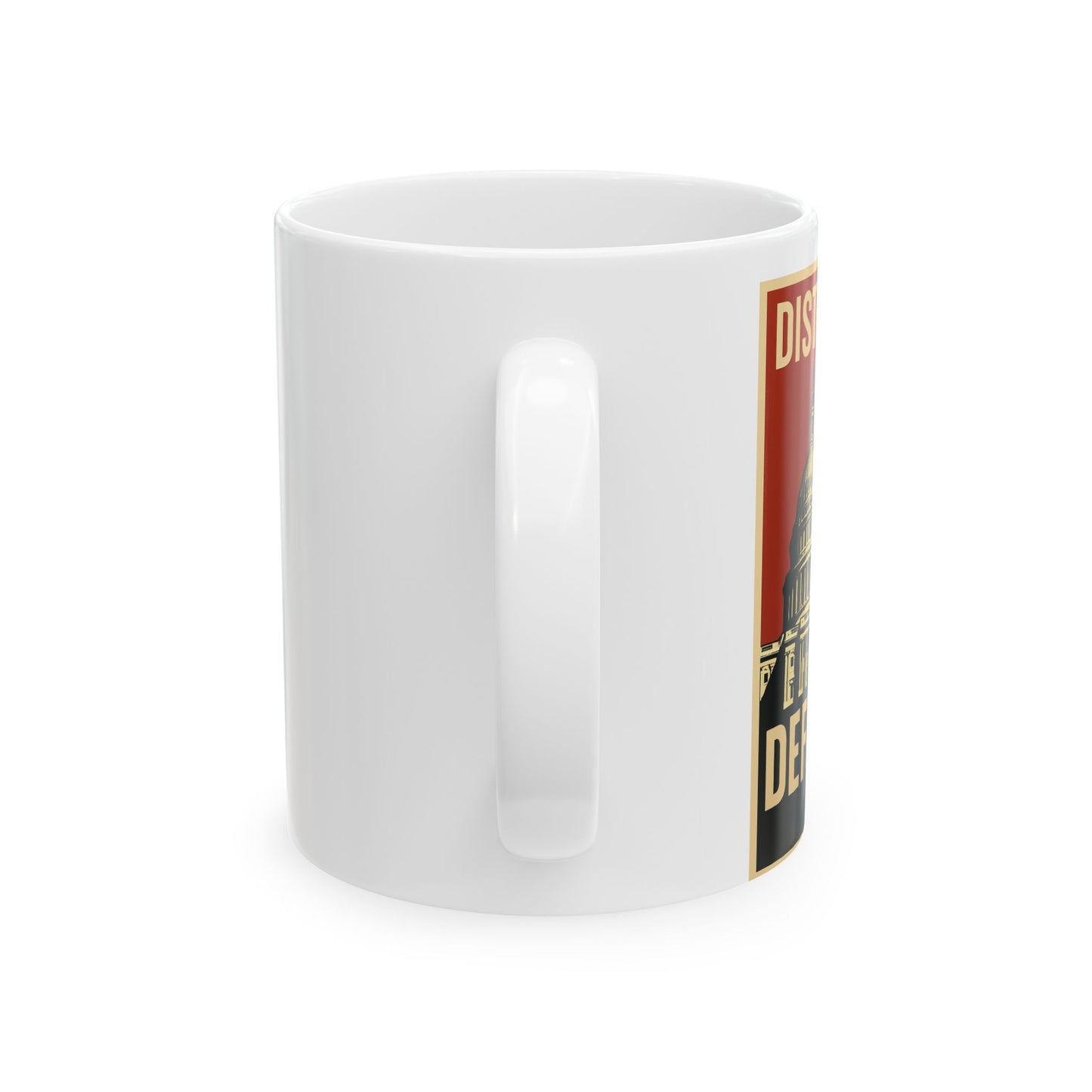 Empowerment Ceramic Mug, Inspirational Coffee Cup, Motivational Mug Gift, Art Print Mug, Perfect for Home Office, Protester Mug