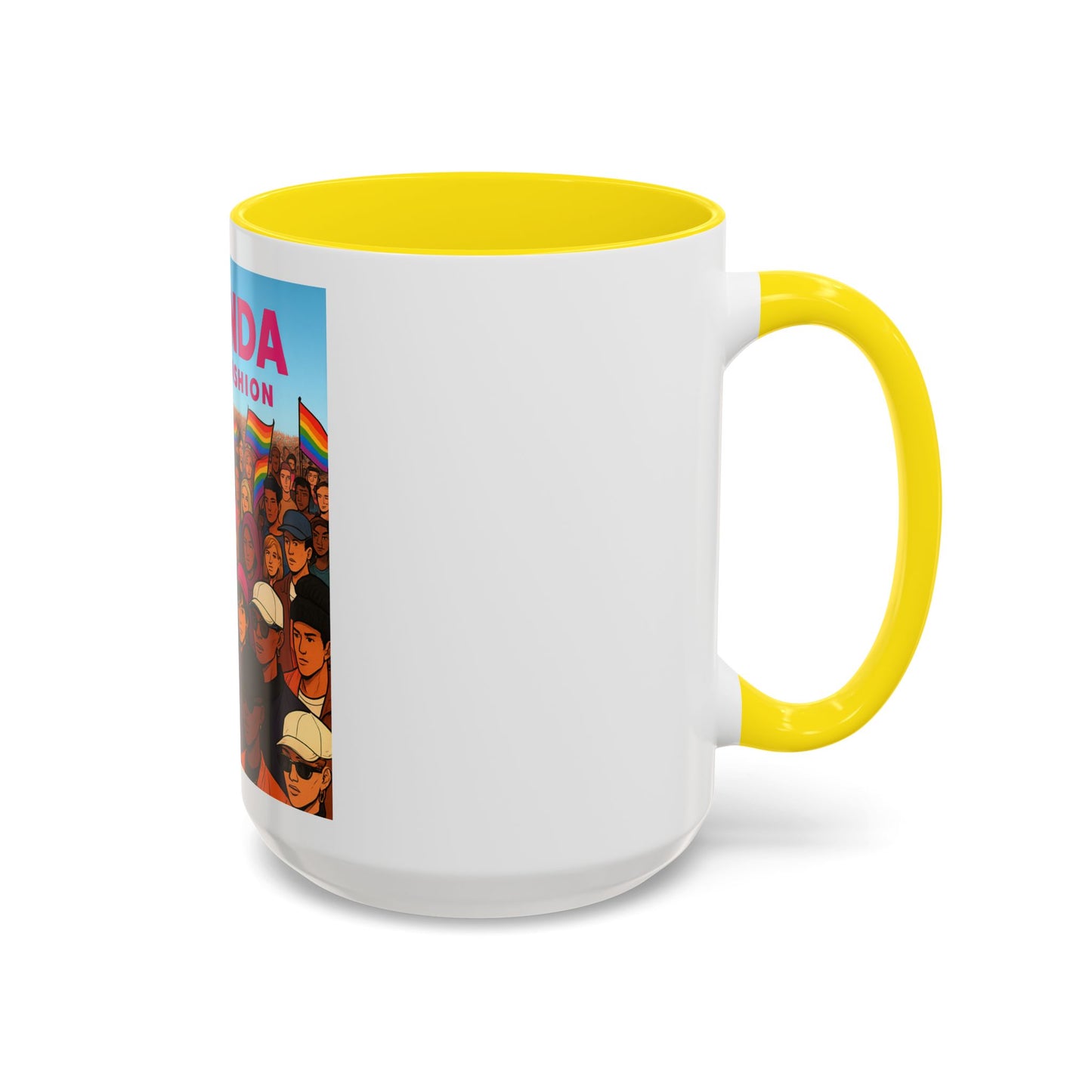 Celebrate Diversity Accent Coffee Mug | LGBTQ+ Pride Mug | Unique Gift for Allies and Activists | Perfect for Home or Office
