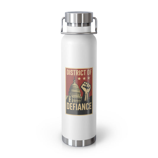 District of Defiance Water Bottle, Freedom Flask, Motivational Drinkware, Eco-Friendly Travel Bottle, Protest Inspired