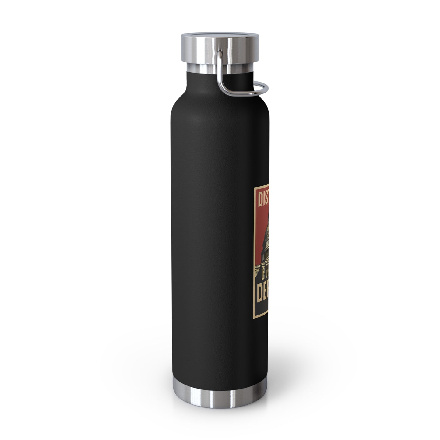 District of Defiance Water Bottle, Freedom Flask, Motivational Drinkware, Eco-Friendly Travel Bottle, Protest Inspired