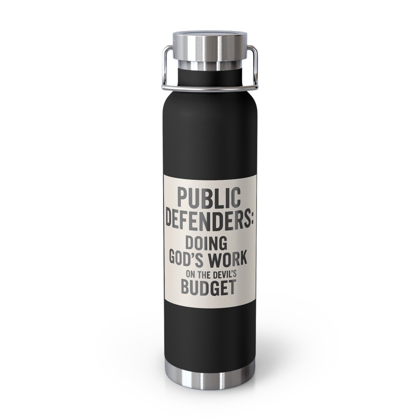 Public Defender Insulated Water Bottle, Glass of Courage, Gifts for Lawyers, Legal Appreciation, Motivational Hydration