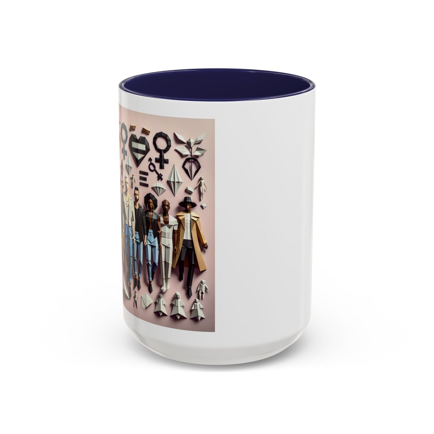 LGBTQIA Pride - Chic Accent Coffee Mug, Unique Artistic Mug, Gift for Coffee Lovers, Modern Home Decor, Ideal for Birthdays & Holidays