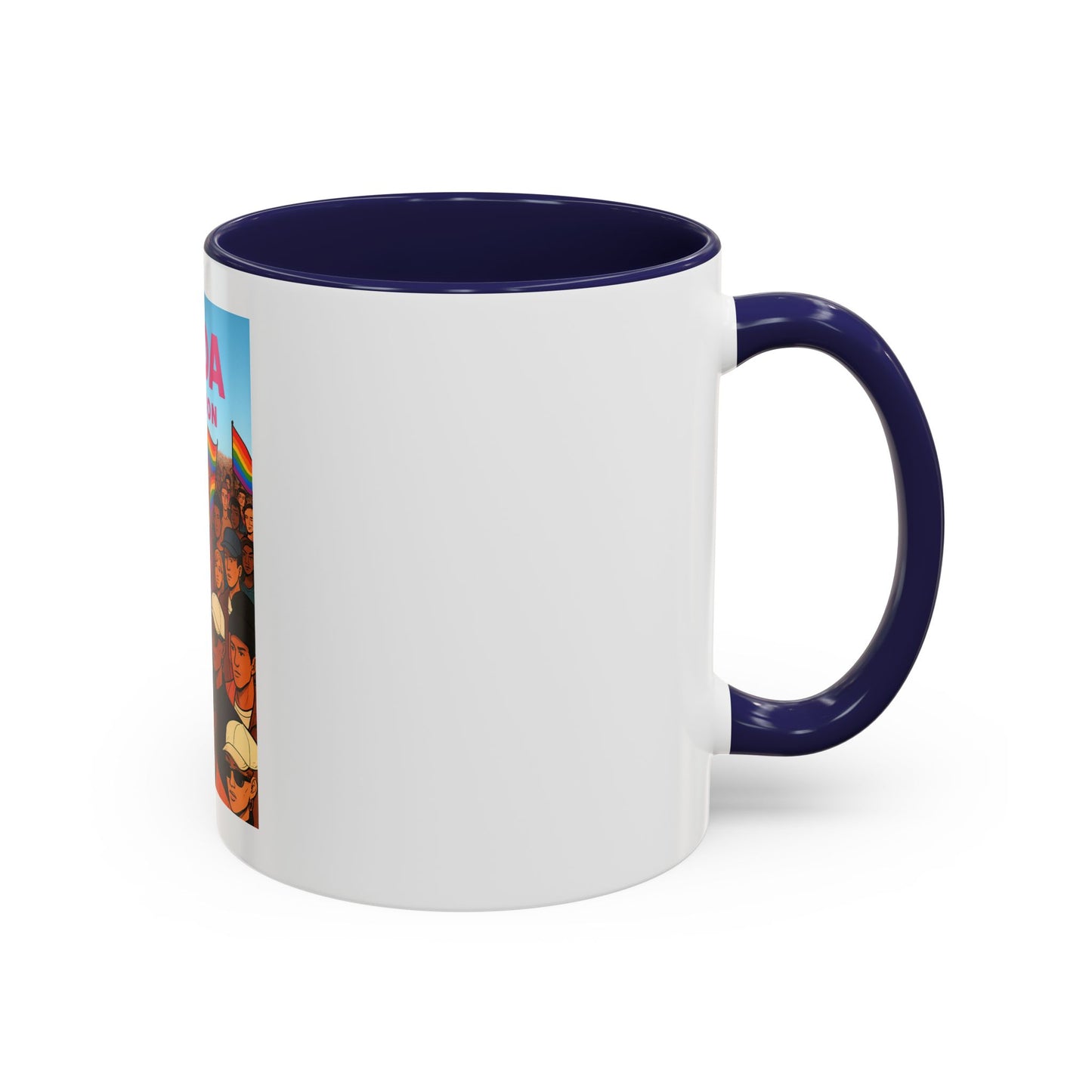 Celebrate Diversity Accent Coffee Mug | LGBTQ+ Pride Mug | Unique Gift for Allies and Activists | Perfect for Home or Office