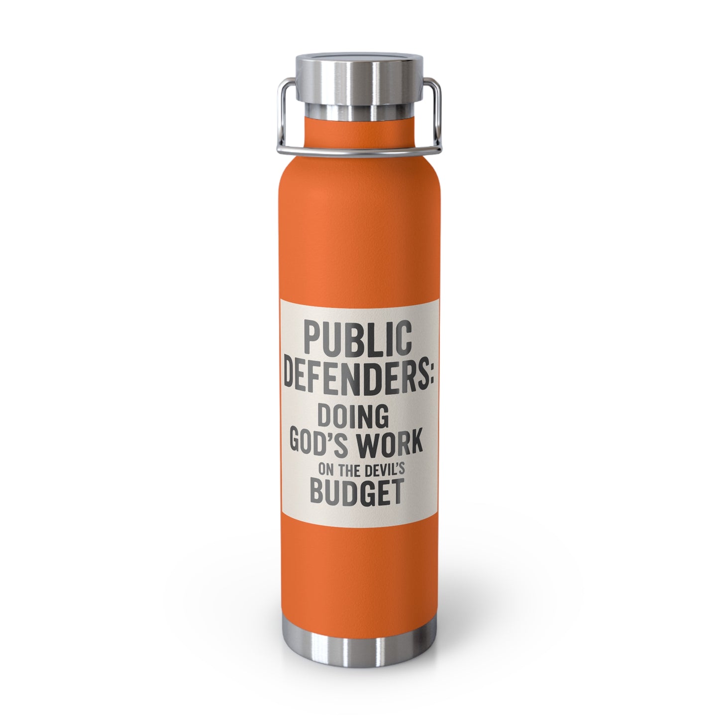 Public Defender Insulated Water Bottle, Glass of Courage, Gifts for Lawyers, Legal Appreciation, Motivational Hydration