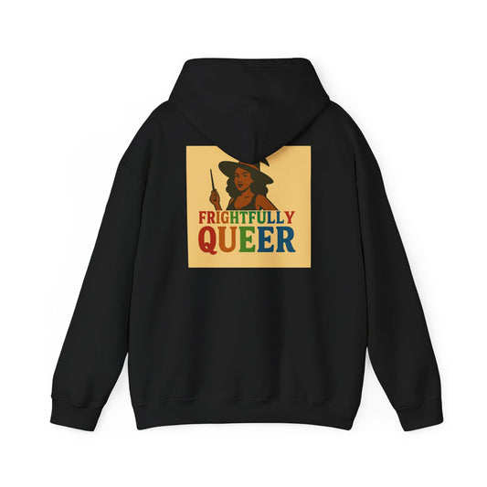 Frightfully Queer Hoodie - Cozy Unisex Sweatshirt for LGBTQ+ Pride, Halloween, Fall Fashion, Casual Wear, Unique Gift