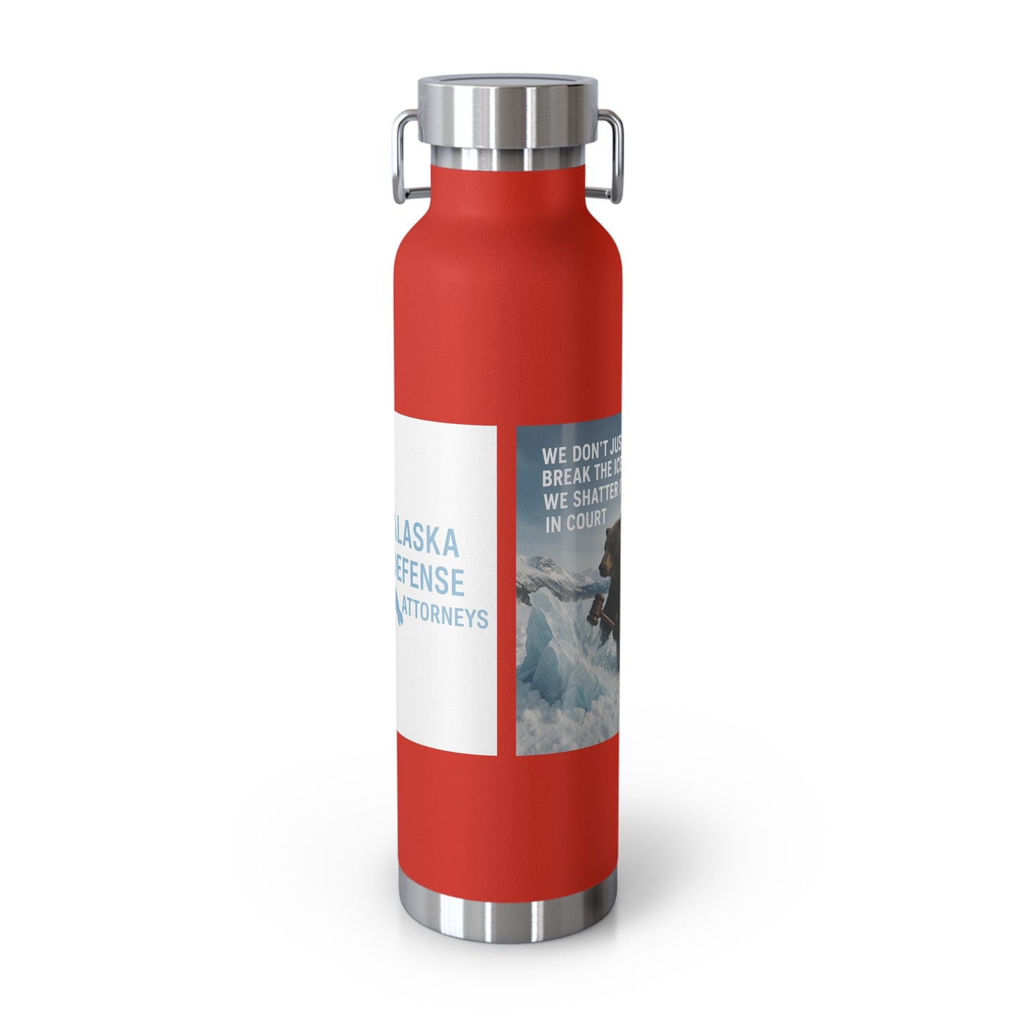 Alaska Defense Attorney Insulated Water Bottle, 22oz, Adventure Hydration, Eco-Friendly Travel Flask, Gifts for Nature Lovers, Motivational [...]