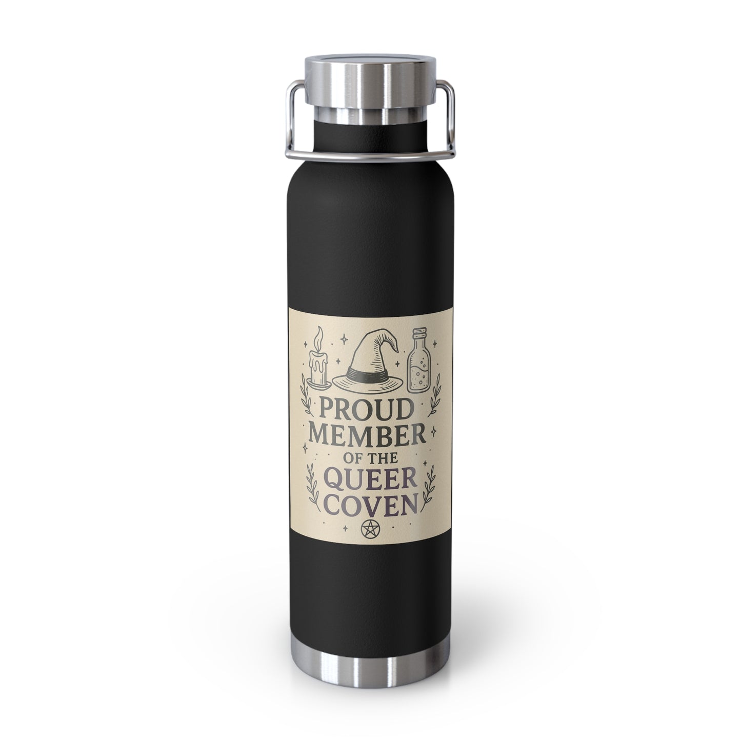 Proud Member of the Queer Coven Water Bottle | 22oz Copper Insulated Flask, LGBTQ+ Gift, Unique Occult Accessory, Eco-Friendly Travel [...]
