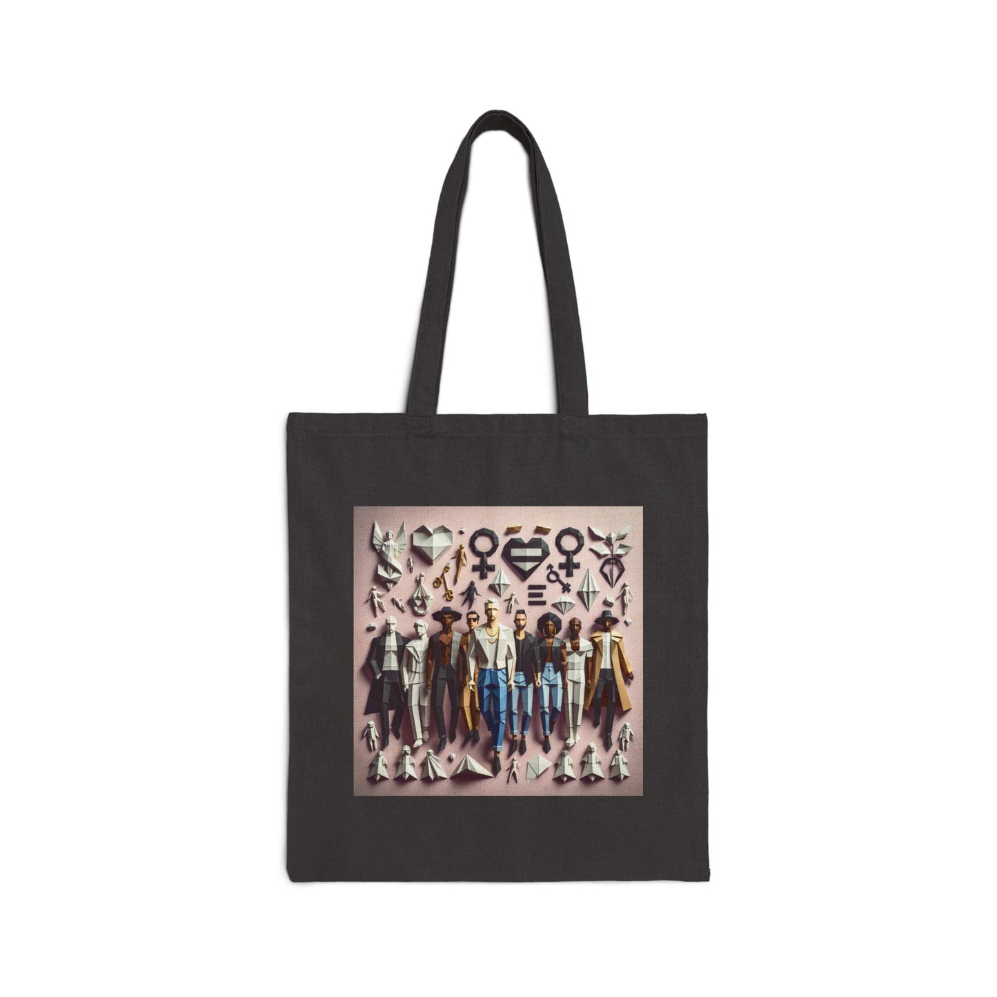 LGBTQIA Pride - Chic Graphic Cotton Canvas Tote Bag, Stylish Eco-Friendly Bag, Everyday Carryall, Perfect for Shopping, Gift for Her