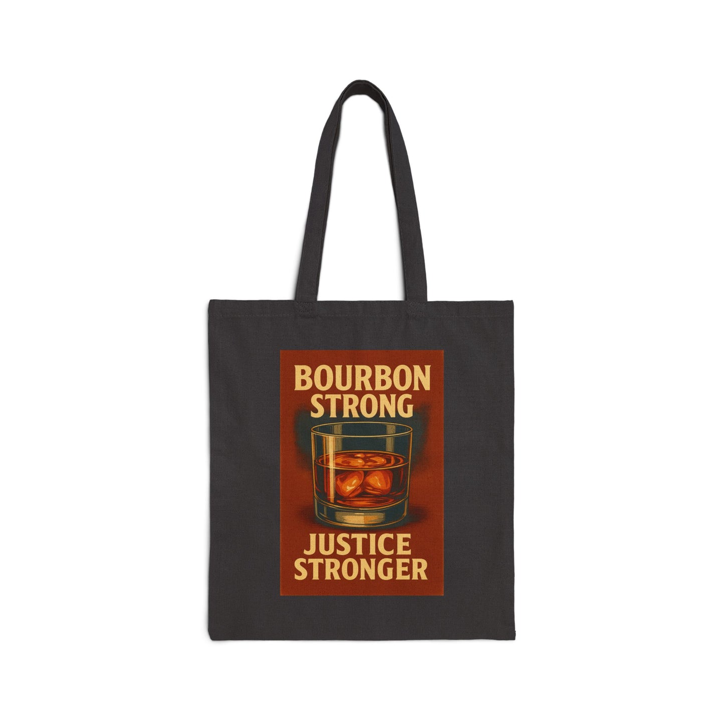 Colorado Defense Attorney Bourbon Strong Cotton Canvas Tote Bag - Eco-Friendly, Reusable Grocery, Gift for Bourbon Lovers