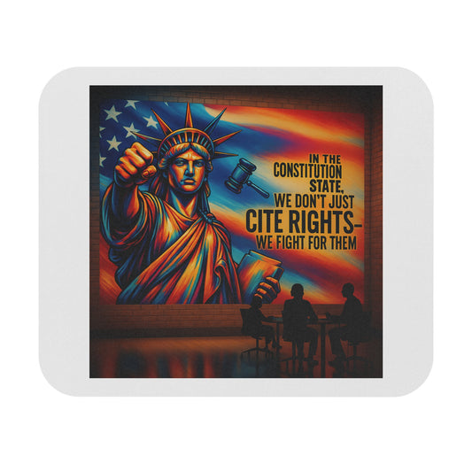 Connecticut Defense Attorney Mouse Pad, Patriotic Desk Accessory, Office Decor, Gift for Lawyers, Constitution Enthusiasts, Liberty Decor