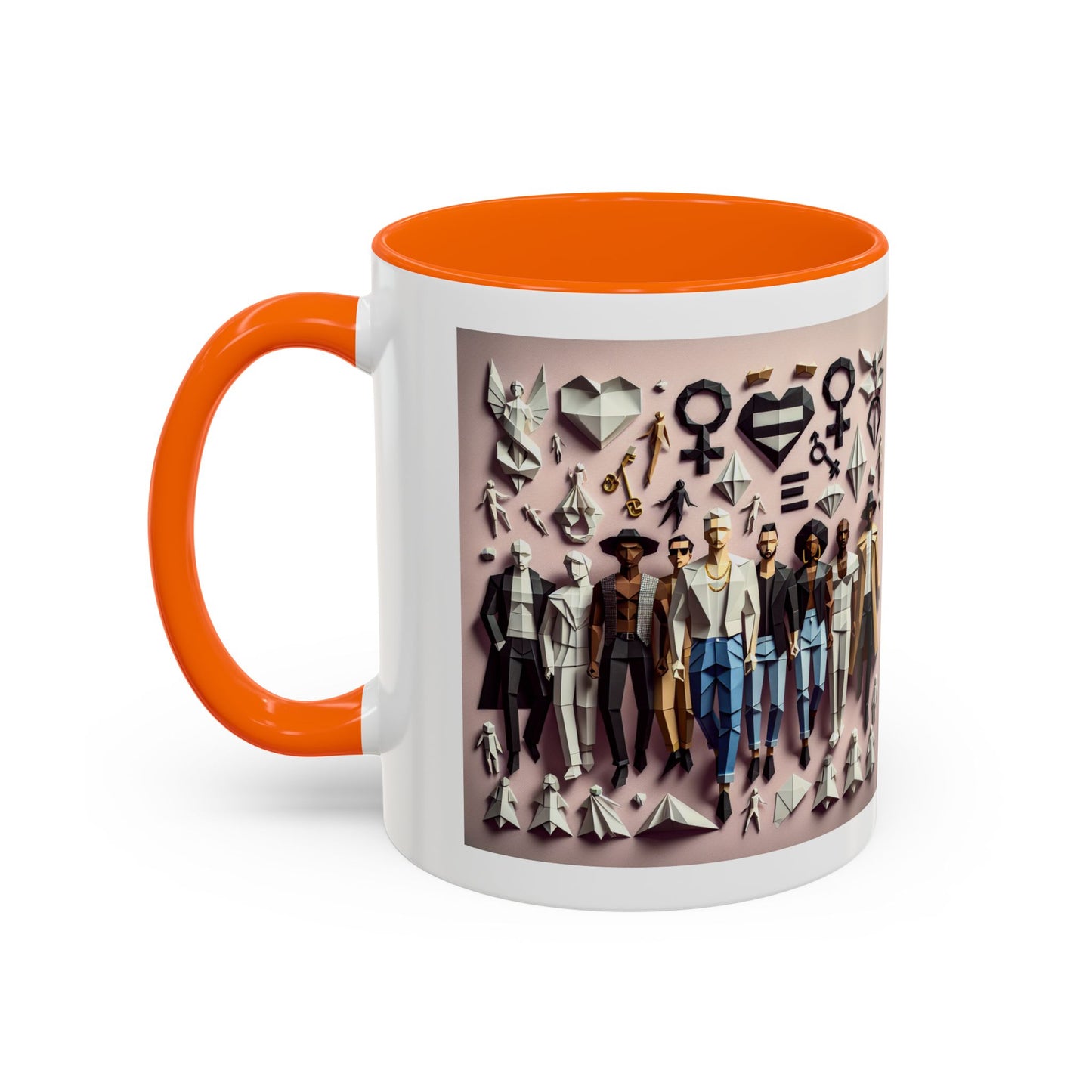 LGBTQIA Pride - Chic Accent Coffee Mug, Unique Artistic Mug, Gift for Coffee Lovers, Modern Home Decor, Ideal for Birthdays & Holidays