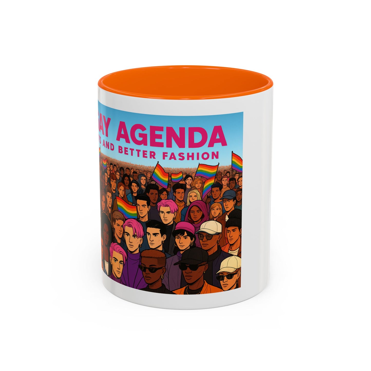 Celebrate Diversity Accent Coffee Mug | LGBTQ+ Pride Mug | Unique Gift for Allies and Activists | Perfect for Home or Office