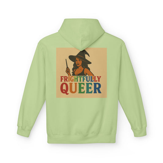 Frightfully Queer Fleece Hoodie, Unisex Halloween Hoodie, Fall Fashion, LGBTQ+ Pride Sweatshirt, Cozy Casual Wear