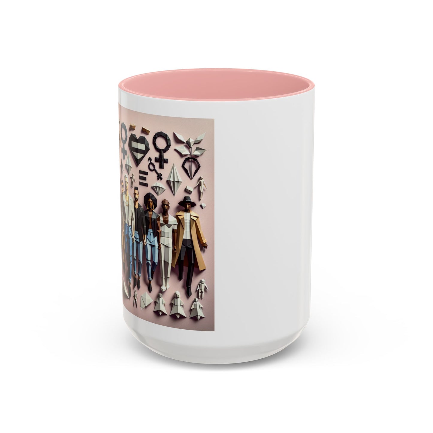 LGBTQIA Pride - Chic Accent Coffee Mug, Unique Artistic Mug, Gift for Coffee Lovers, Modern Home Decor, Ideal for Birthdays & Holidays