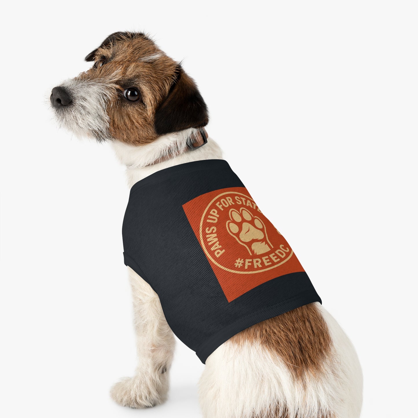 Pet Tank Top for Dogs, Paws Up for Statehood Tee, Dog Pride Apparel, Cute Pet Clothing, Funny Dog Shirt, Ideal for Pet Lovers