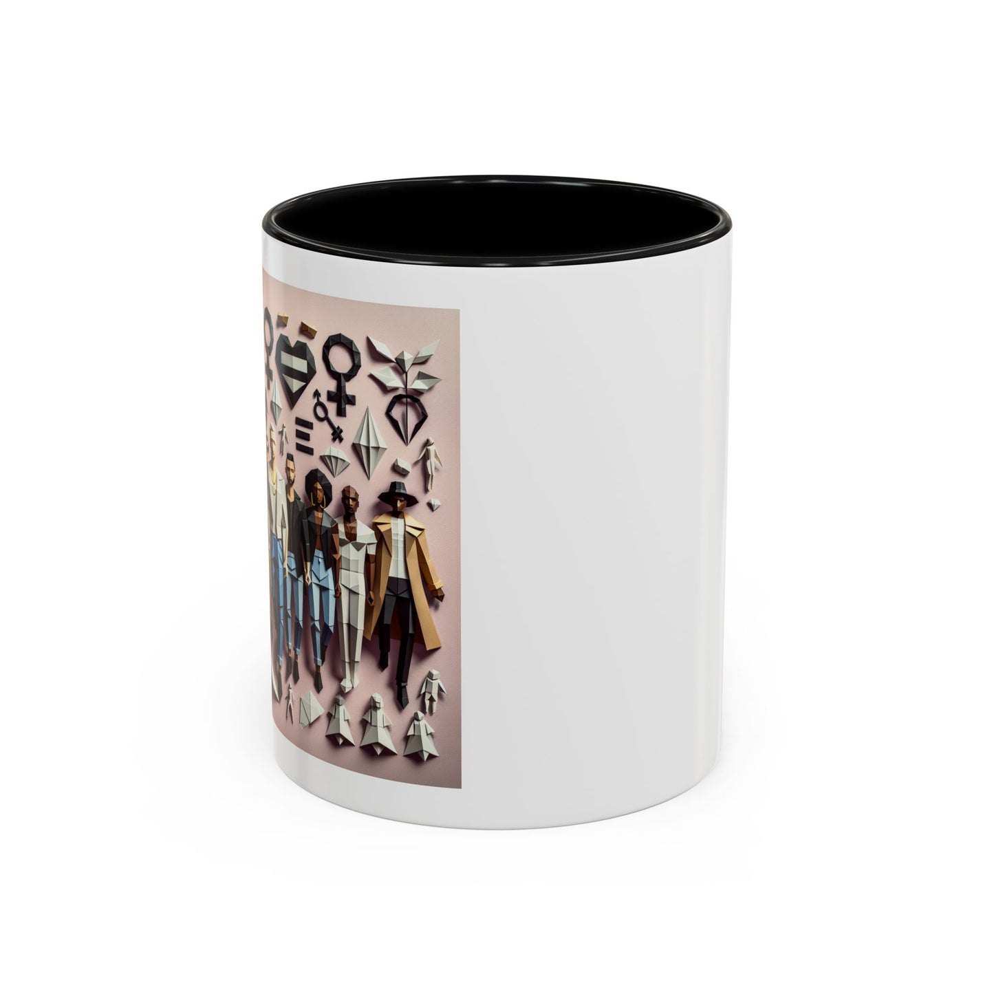 LGBTQIA Pride - Chic Accent Coffee Mug, Unique Artistic Mug, Gift for Coffee Lovers, Modern Home Decor, Ideal for Birthdays & Holidays