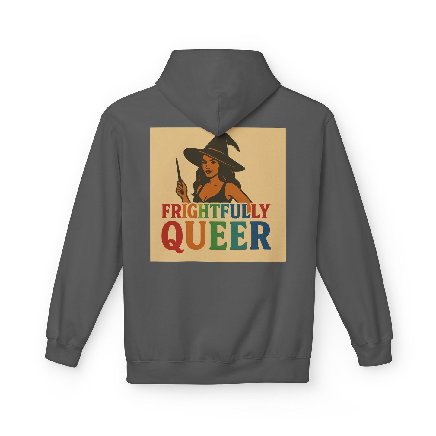 Frightfully Queer Fleece Hoodie, Unisex Halloween Hoodie, Fall Fashion, LGBTQ+ Pride Sweatshirt, Cozy Casual Wear