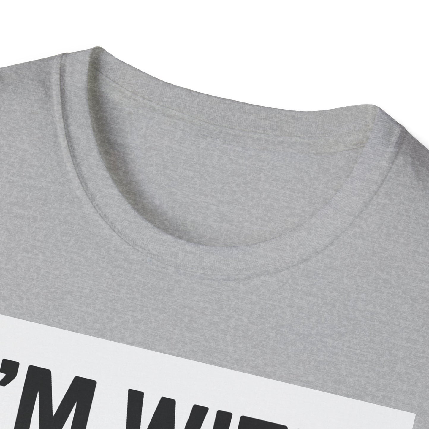 Unisex Pride T-Shirt - I'm With Him and Him, Poly and EMN Apparel