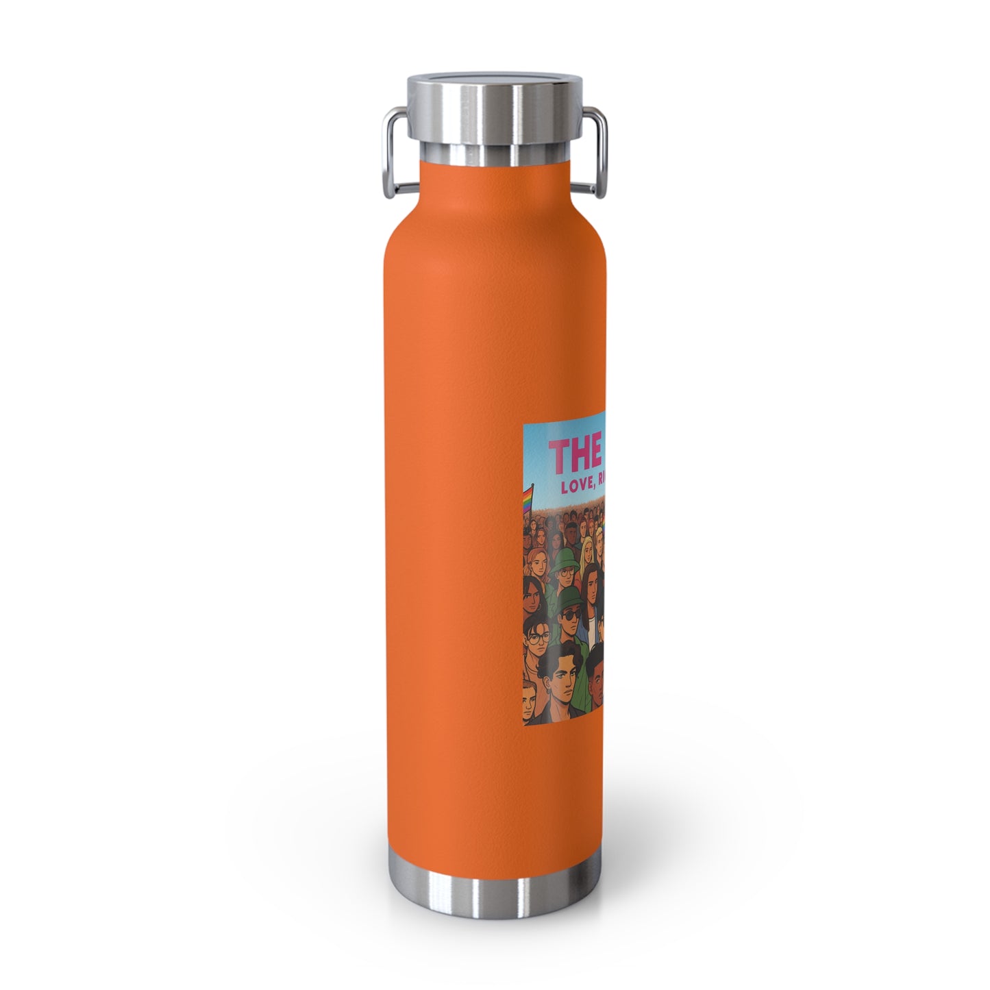 LGBTQ+ Insulated Water Bottle, Eco-Friendly Hydration, Pride Gifts, Trendy Travel Mug, Stainless Steel Flask