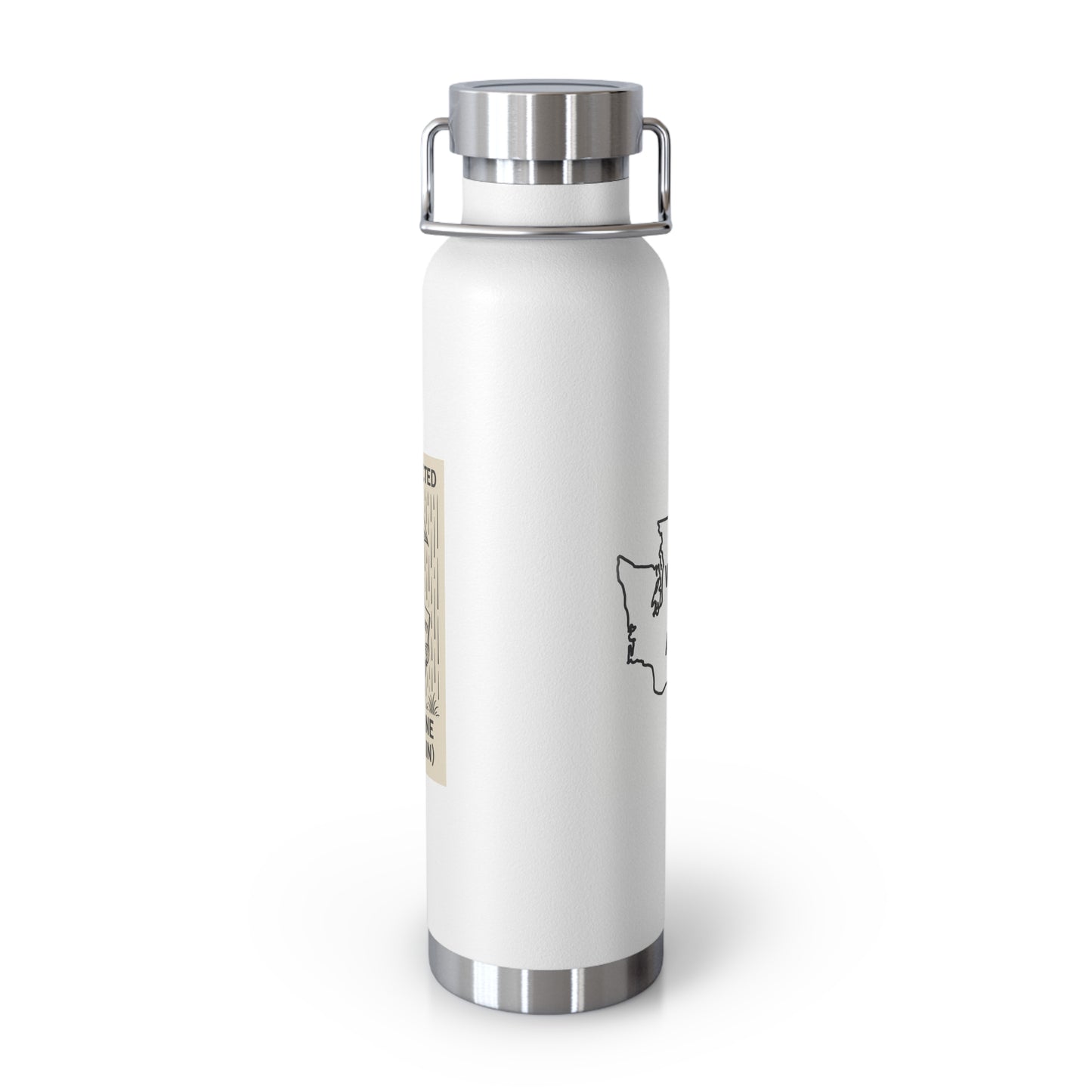 Insulated Water Bottle with Vintage Graphic, Travel Tumbler, Eco-Friendly Drinkware, Gifts for Activists, Outdoors Gear, Sustainable Bottles