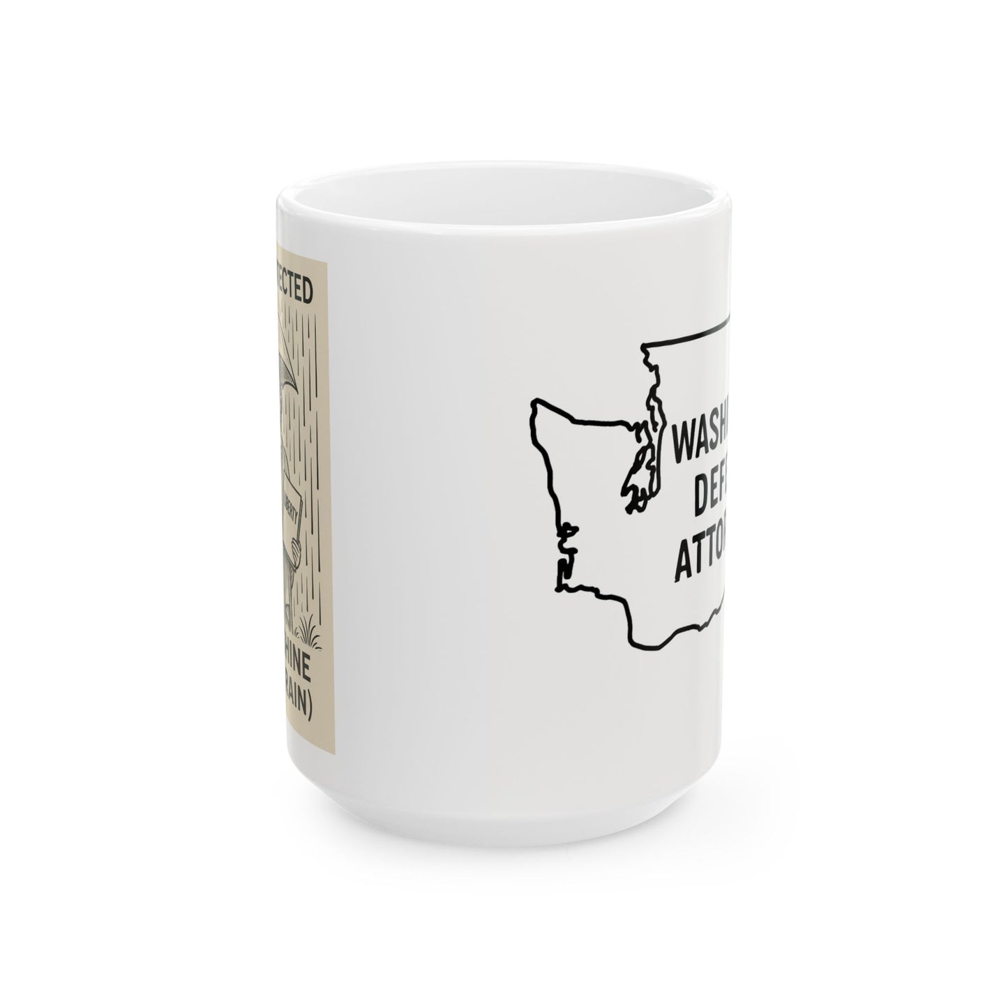 Washington Defense Attorney Inspired Ceramic Mug, Coffee Lover Gift, Retro Design, Home Decor, Travel Mug