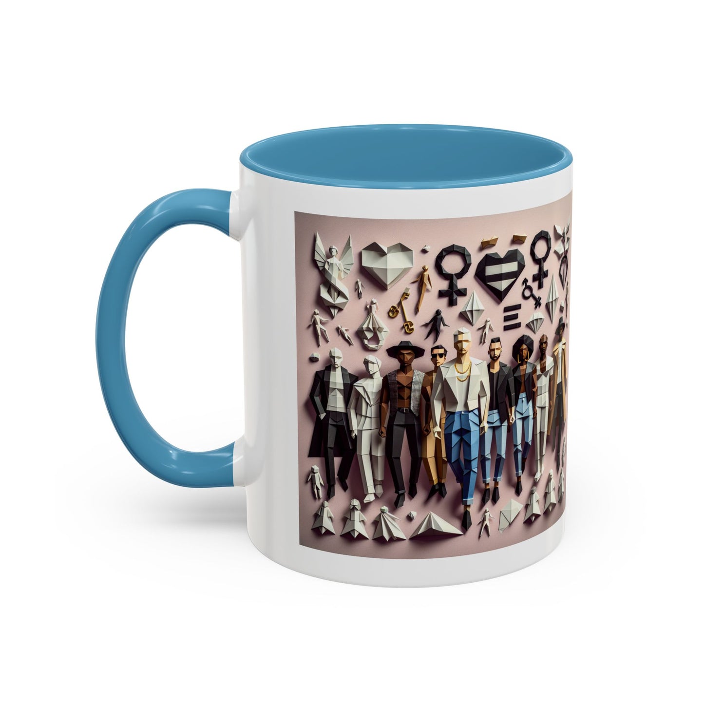 LGBTQIA Pride - Chic Accent Coffee Mug, Unique Artistic Mug, Gift for Coffee Lovers, Modern Home Decor, Ideal for Birthdays & Holidays