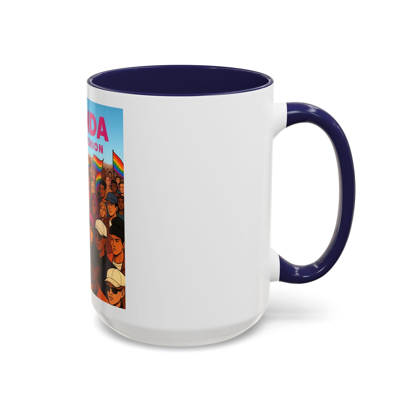 Celebrate Diversity Accent Coffee Mug | LGBTQ+ Pride Mug | Unique Gift for Allies and Activists | Perfect for Home or Office