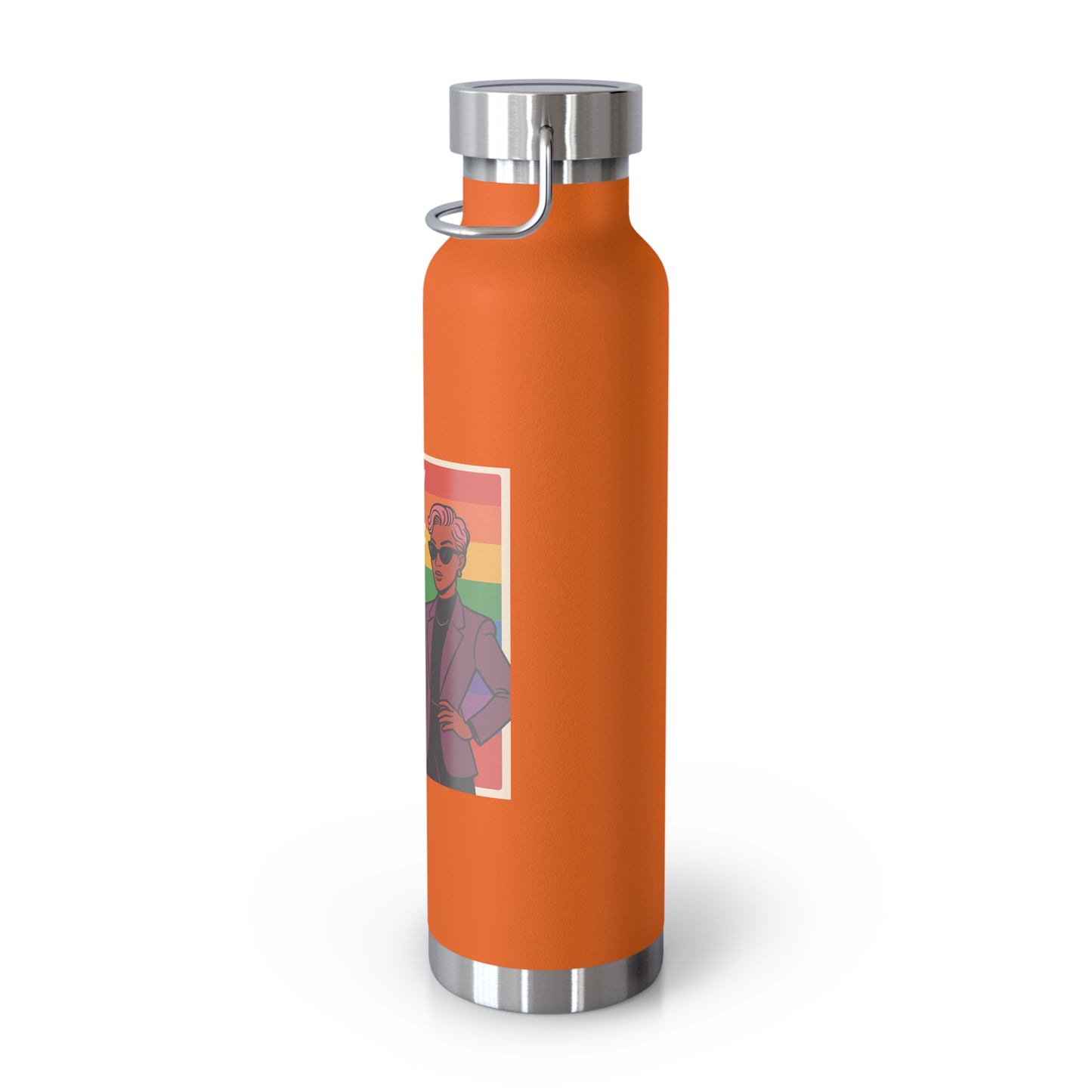 Pride-Themed Vacuum Insulated Water Bottle, LGBTQ+ Gifts, Eco-Friendly Hydration, Enthusiast Drinkware, Stylish Reusable Flask