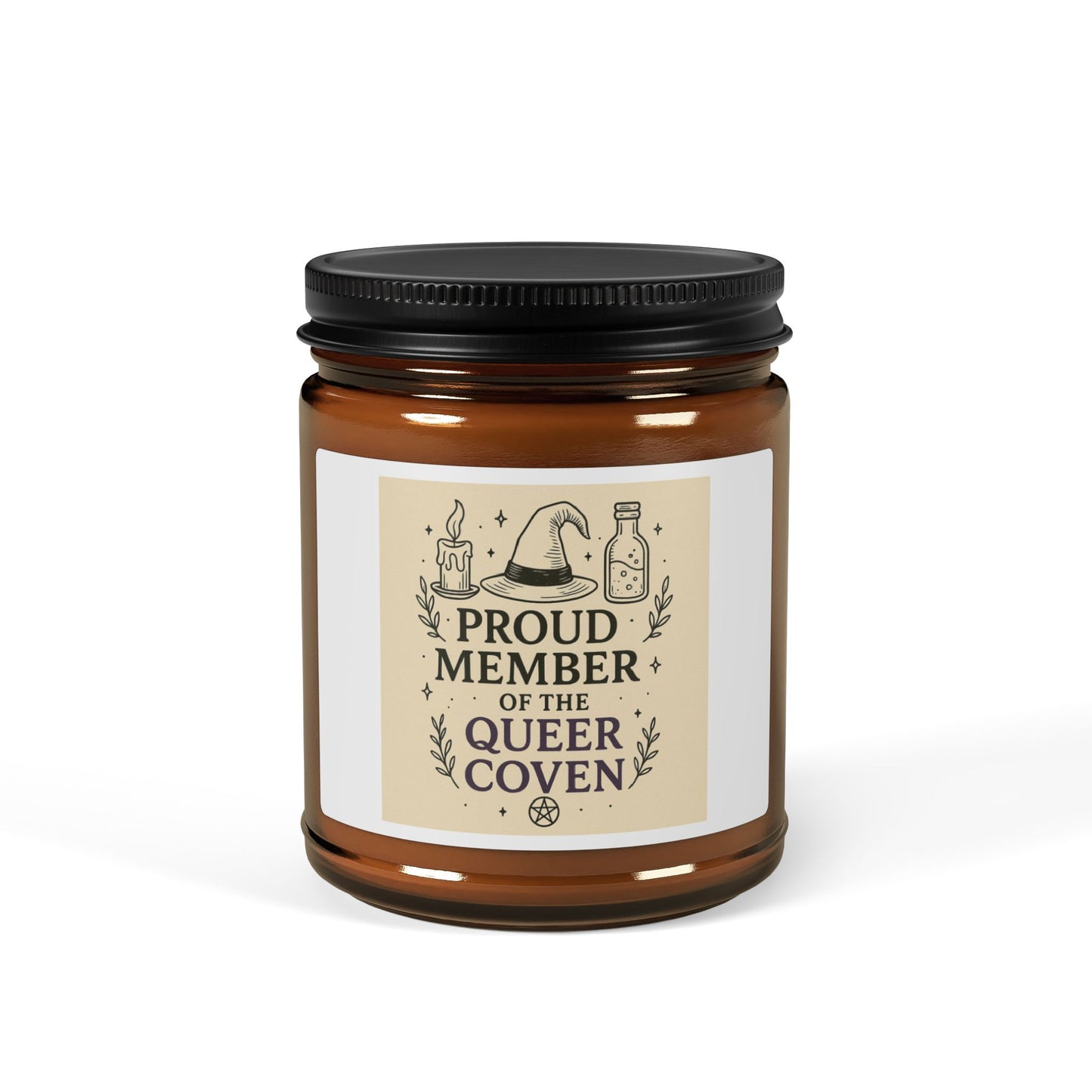 Proud Member of the Queer Coven Scented Soy Candle, LGBTQ+ Gift, Home Decor, Aromatherapy, Pride Candle, Witchy Candle