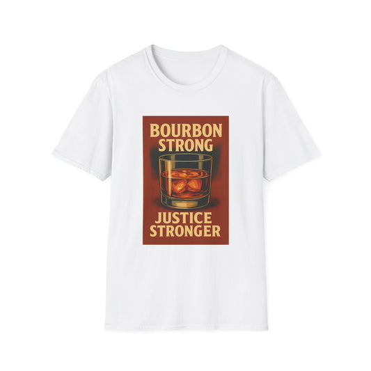 Bourbon Strong T-Shirt, Unisex Defense Attorney Whiskey Tee, Casual Style Shirt, Bar Lover Apparel, Bourbon Enthusiast Wear
