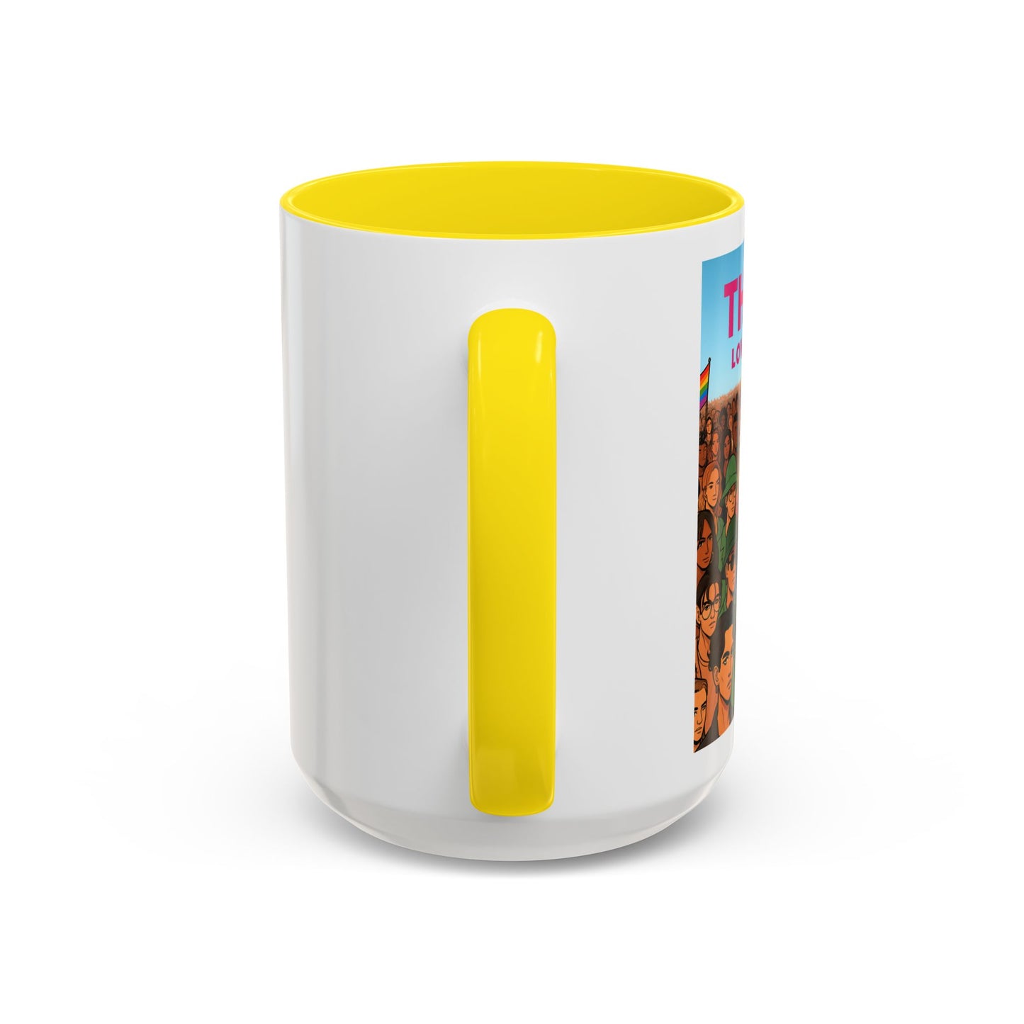 Celebrate Diversity Accent Coffee Mug | LGBTQ+ Pride Mug | Unique Gift for Allies and Activists | Perfect for Home or Office