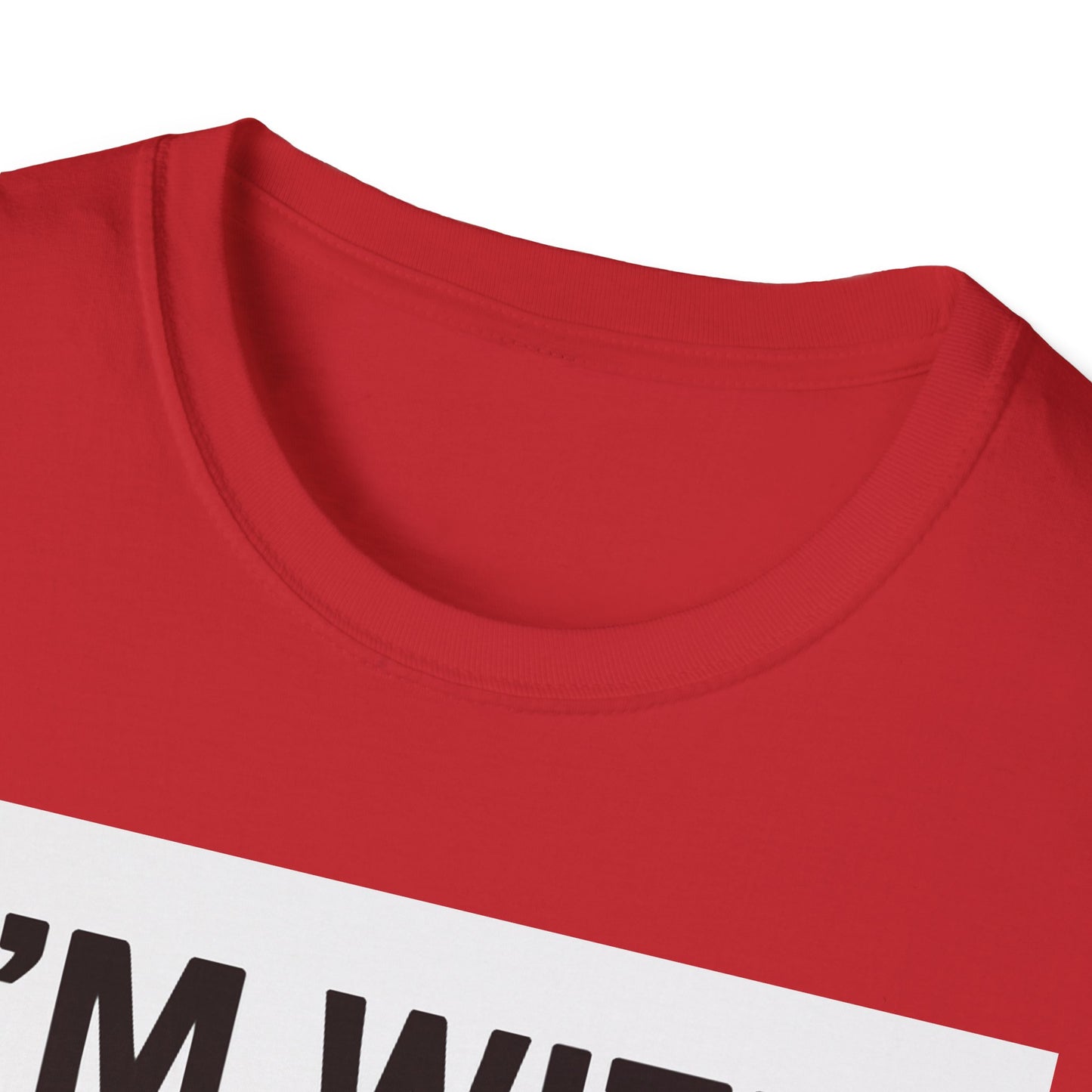 Unisex Pride T-Shirt - I'm With Him and Him, Poly and EMN Apparel