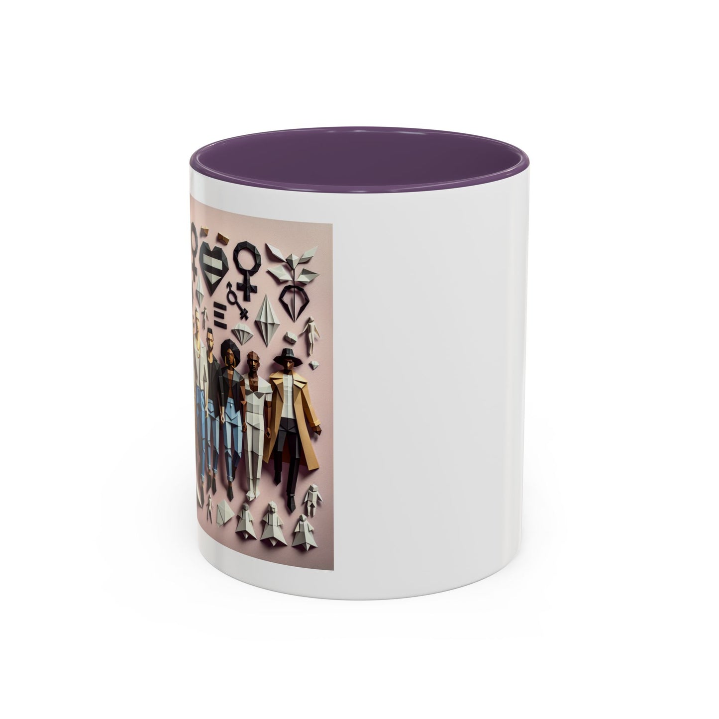 LGBTQIA Pride - Chic Accent Coffee Mug, Unique Artistic Mug, Gift for Coffee Lovers, Modern Home Decor, Ideal for Birthdays & Holidays