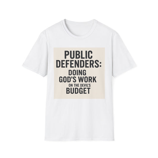 Public Defender T-Shirt: Advocate, Lawyer Gifts, Legal Humor, Courtroom Apparel, Fundraiser Tees