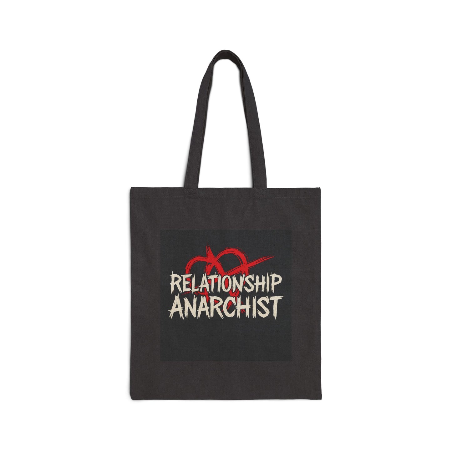 Relationship Anarchist Canvas Tote Bag, Eco-Friendly Shopping Bag, Reusable Tote for Everyday Use, Gift for ENM, Poly