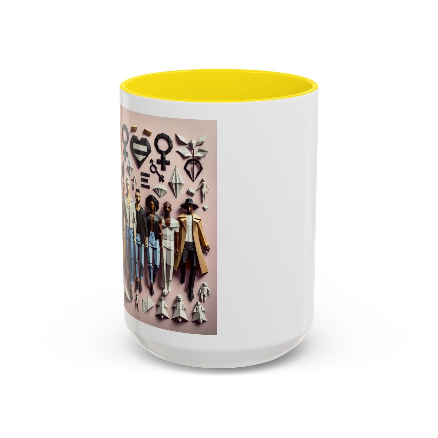 LGBTQIA Pride - Chic Accent Coffee Mug, Unique Artistic Mug, Gift for Coffee Lovers, Modern Home Decor, Ideal for Birthdays & Holidays
