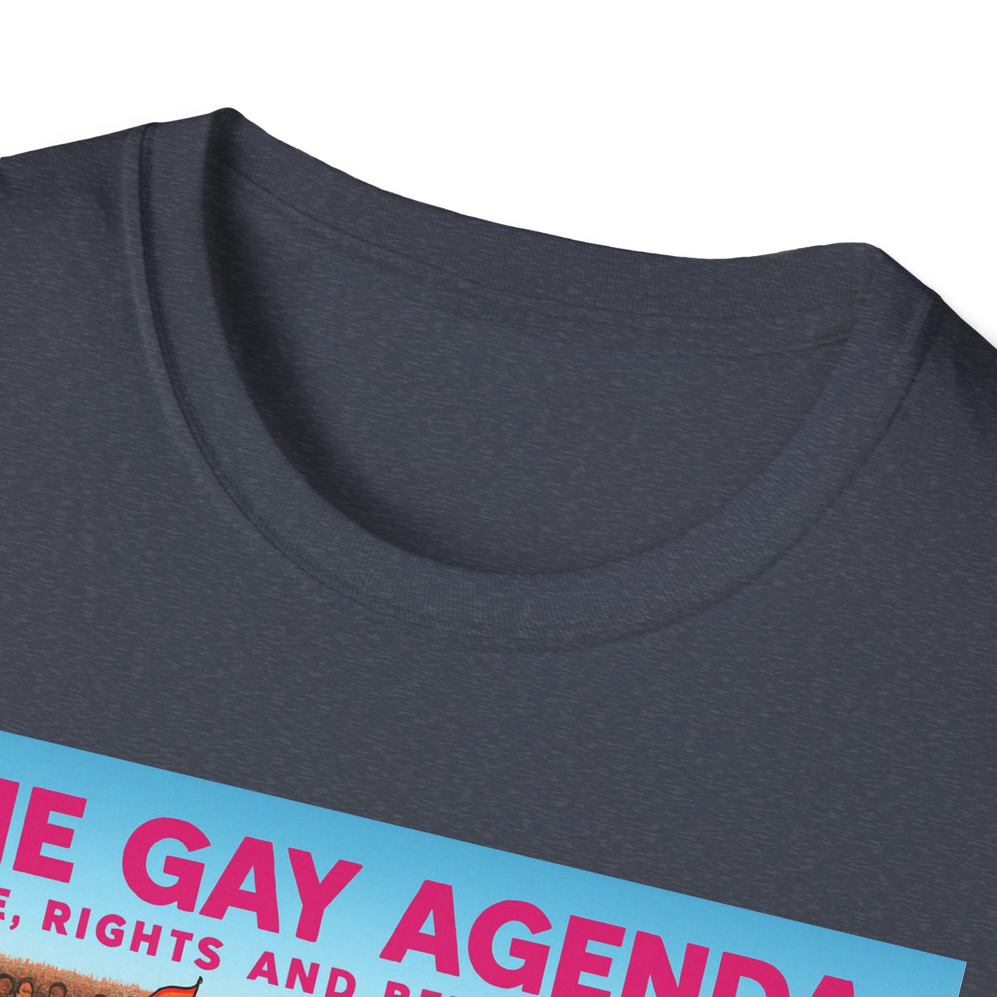 Colorful Pride T-Shirt | The Gay Agenda Tee, LGBTQ+ Apparel, Gay Rights Shirt, Pride Month Clothing, Festival Wear