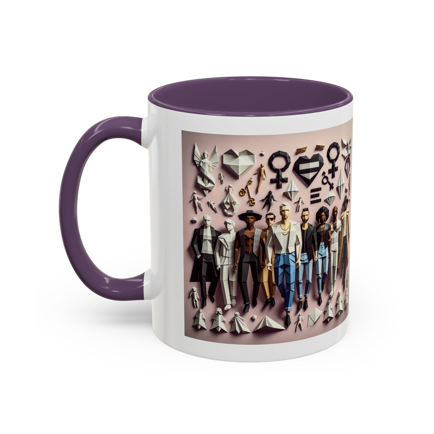 LGBTQIA Pride - Chic Accent Coffee Mug, Unique Artistic Mug, Gift for Coffee Lovers, Modern Home Decor, Ideal for Birthdays & Holidays