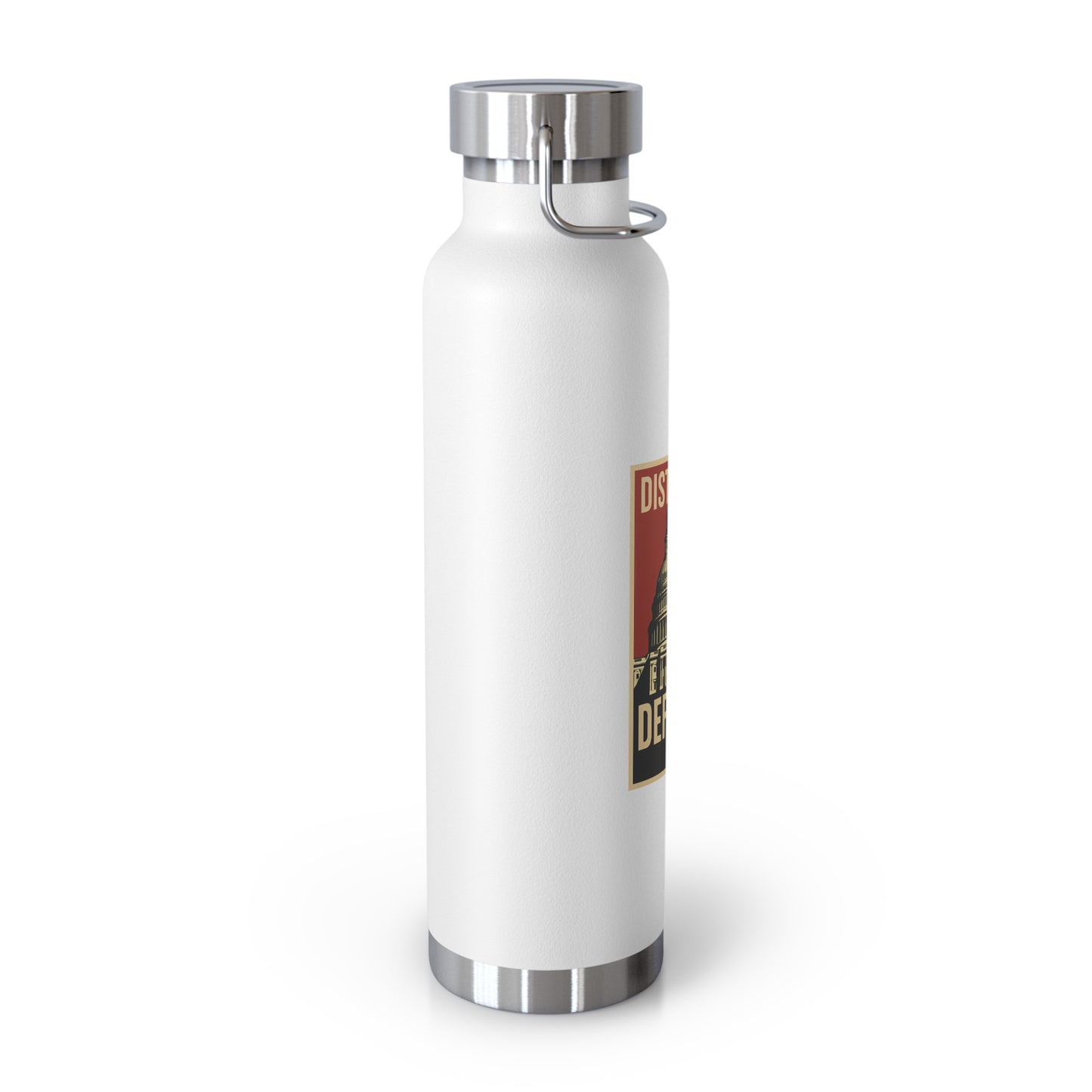 District of Defiance Water Bottle, Freedom Flask, Motivational Drinkware, Eco-Friendly Travel Bottle, Protest Inspired